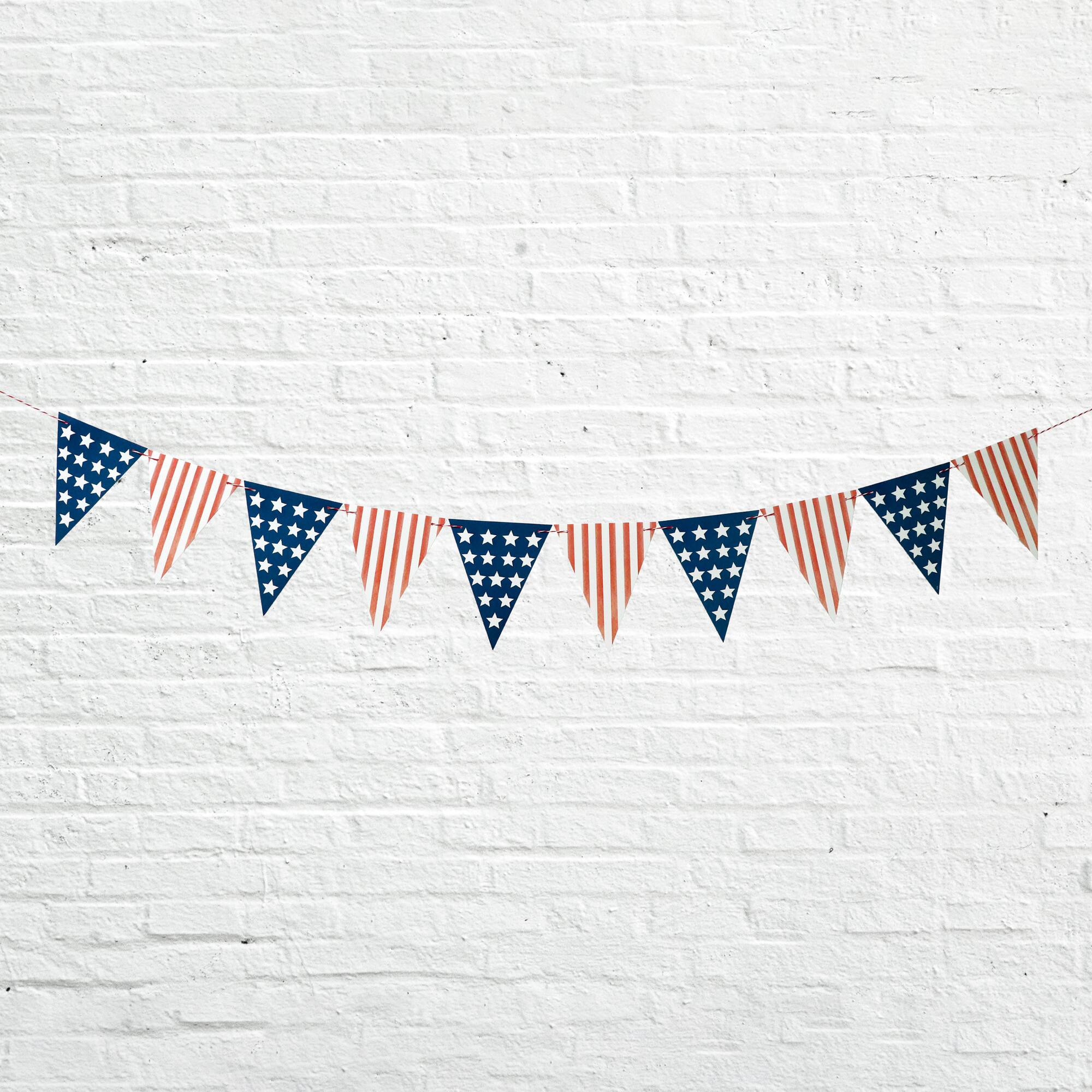 8ft. Red, White & Blue Flag Banner by Celebrate It™